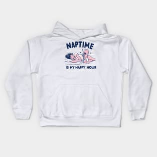 "Naptime is My Happy hour" Funny Parenting Kids Hoodie